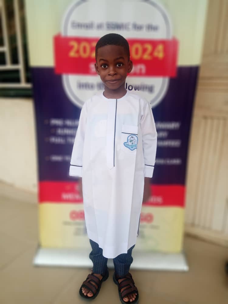 Student from the School of Quran Memorization for Kids.